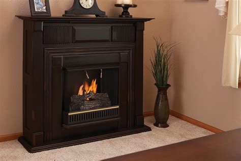 ventless gas burning fireplace